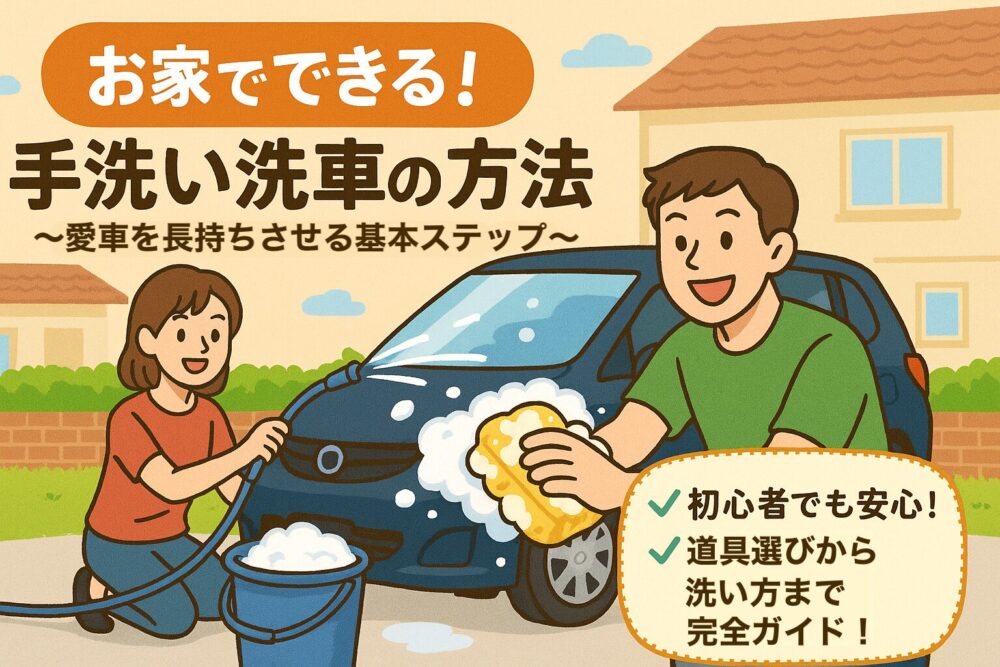 お家でできる手洗い洗車の方法